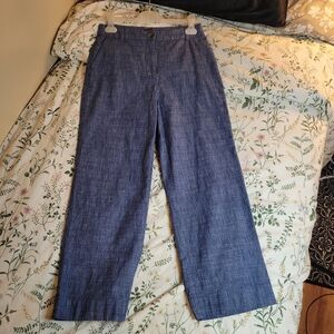 Reitmans Chambray Trousers - Denim Blue